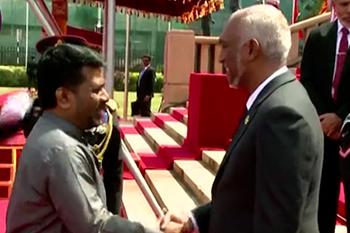 මාලදිවයින් ජනාධිපති පිළිගැනීමේ නිල උත්සවය ඇරඹෙයි