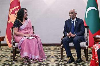 අග්‍රමාත්‍ය හරිනි සහ මාලදිවයින් ජනාධිපති අතර හමුවක්