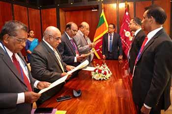 විගණන සේවා කොමිෂන් සභාවේ‍ නව සාමාජිකයන් රහස්‍යතාව පිළිබඳ දිවුරුම ලබා දෙති