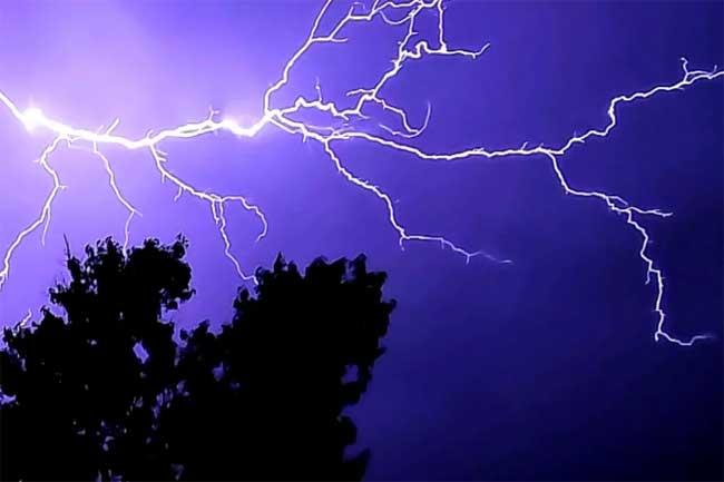 ප්‍රබල අකුණු පිළිබඳව අවවාදාත්මක නිවේදනයක්
