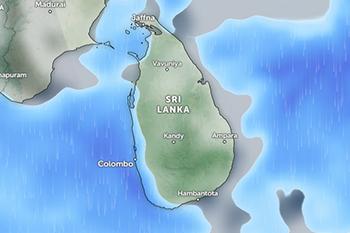 ප්‍රදේශ කිහිපයකට මි.මී 100ක පමණ තද වැසි