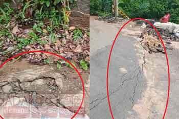 නායයෑමේ අවදානමක් නිසා කොත්මලේ ගම්පොළ ප්‍රධාන මාර්ගය තාවකාලිකව වැසේ