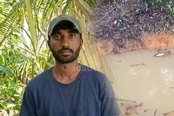 අඩි 15ක් ගැඹුරු දියවළකට වැටී තරුණයෙක් මරුට