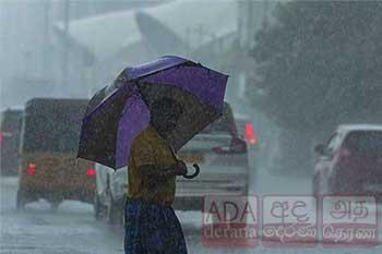 ප්‍රදේශ කිහිපයකට අදත් ගිගුරුම් සහිත වැසි