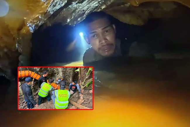 ලාඕසයේ ගුහාවක 7ක් සිරවෙයි