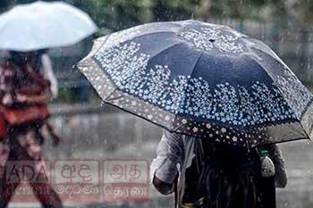 ගාල්ල, මාතර, කළුතර සහ රත්නපුර දිස්ත්‍රික්කවලට මි.මී 75ක වැසි