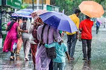 ප්‍රදේශ කිහිපයකට අද පස්වරුවේ වැසි