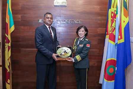 චීන තානාපති කාර්යාලයේ ආරක්ෂක උපදේශක සහ මෙරට ආරක්‍ෂක ලේකම් අතර හමුවක්
