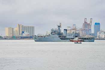 ඉන්දීය නාවික හමුදාවට අයත් ‘INS SHARDA’ නෞකාව දිවයිනෙන් පිටත්වෙයි