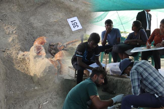 චෙම්මනි සමූහ මිනිවළෙන් සිරුරූ 351ක කොටස් හමුවෙයි