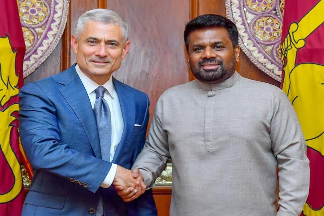 දකුණු සහ මධ්‍යම ආසියානු කටයුතු පිළිබඳ අමෙරිකාවේ සහකාර රාජ්‍ය ලේකම් ජනපති හමු වෙයි