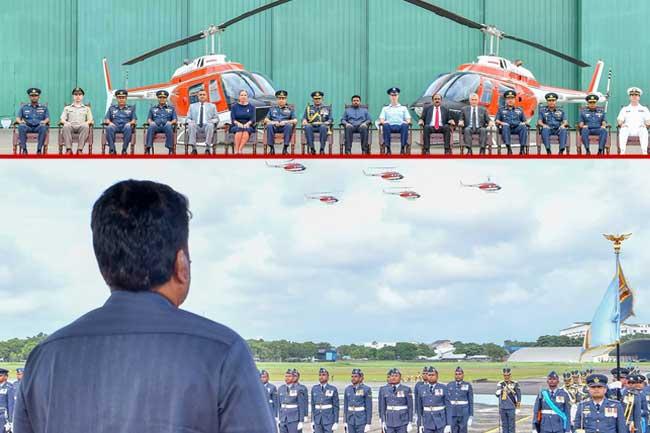අමෙරිකාවෙන් ලබා දුන් හෙලිකොප්ටර් 10 නිල වශයෙන් භාර ගැනේ