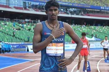 අයෝමාල්ට චීනයේදී රිදී පදක්කමක් - වසර 26ක් පැරණි ශ්‍රී ලංකා වාර්තාවත් අලුත් කරයි