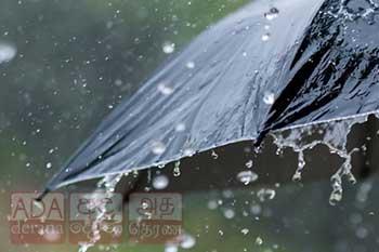 අද තැන තැන සුළු වැසි
