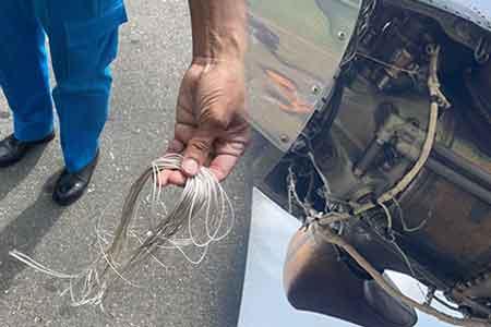 රත්මලානෙන් පිටත්වූ ගුවන් යානයක සරුංගල් නූල් පැටලී යළි ගොඩබස්වයි