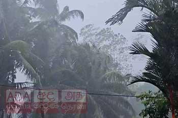 අද සිට වැසි සහ සුළං තත්ත්වයේ වැඩිවීමක් - ප්‍රදේශ කිහිපයකට මි.මී 100ට වැඩි වැසි