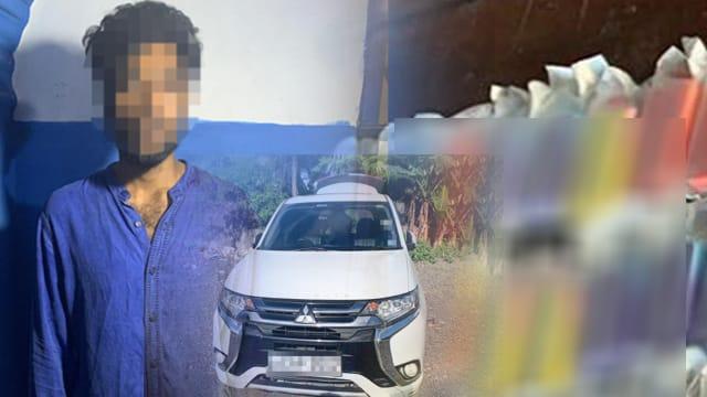 නීතිවිරෝධී විදේශීය ඉලෙක්ට්‍රොනික දුම්වැටි තොගයක් සමඟ සැකකරුවෙකු මාට්ටු
