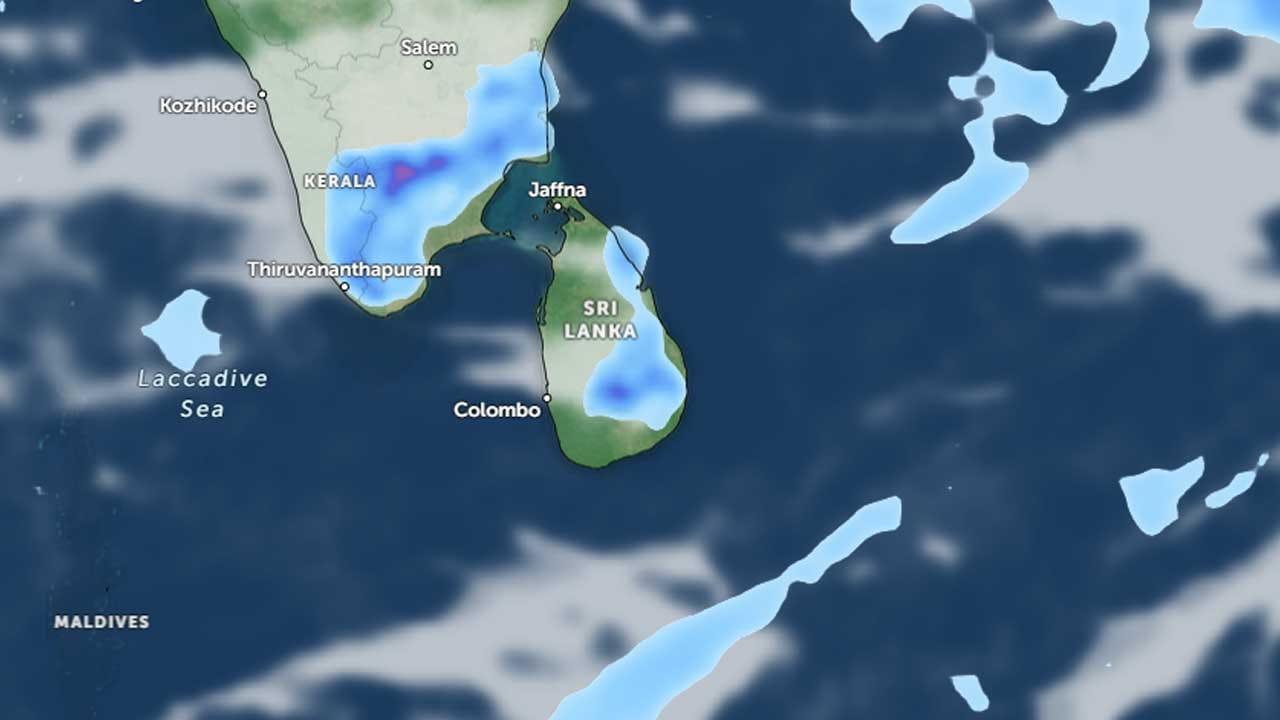 ප්‍රදේශ කිහිපයකට අද පස්වරුවේ වැසි හෝ ගිගුරුම් සහිත වැසි