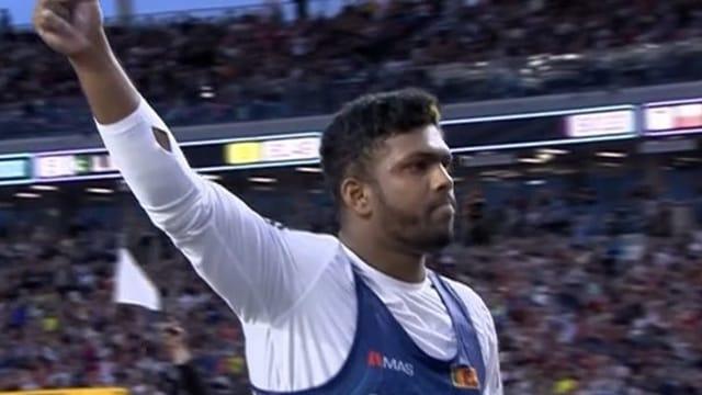 ලෝක මලල ක්‍රීඩා ' Ultimate' ශූරතාවලිය- හෙල්ල විසිකිරීමේ ඉසව්වේ රන් කිරුළ රුමේෂ් තරංගට