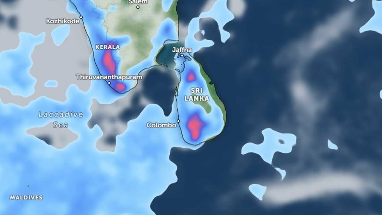 ප්‍රදේශ රැසකට අදත් ගිගුරුම් සහිත වැසි