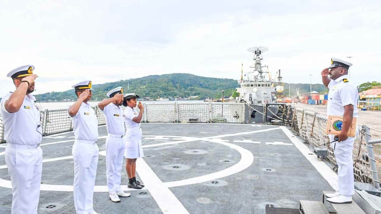 BIMSTEC – 2026 දිවයිනෙන් පිටත්වූ ගජබාහු නෞකාව අන්දමන් හා නිකෝබාර් දූපත් වෙත ළඟා වෙයි