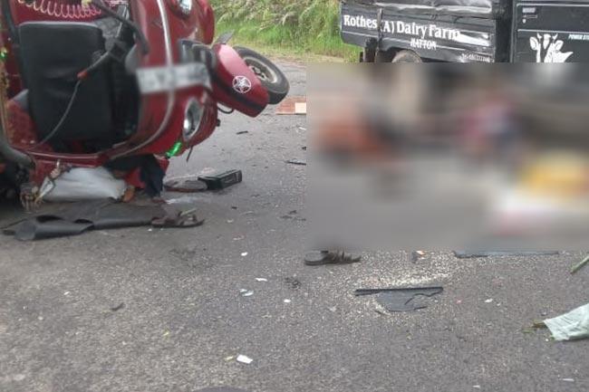 ජීවිත දෙකක් අහිමි කළ රිය අනතුර