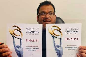 ශ්රී ලාංකික ව්යාපාරිකයෙකු ඔස්ට්රේලියාවේ සම්මාන දෙකක් අභියස