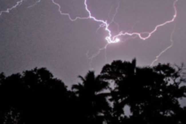 ප්රබල අකුණු පිළිබඳව අවවාදාත්මක නිවේදනයක්