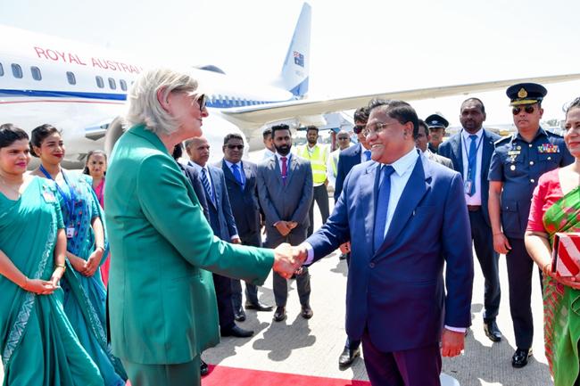 ඔස්ට්රේලියානු අග්රාණ්ඩුකාරවරිය තෙදින නිල සංචාරයකට දිවයිනට