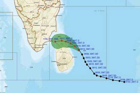 ගැඹුරු පීඩන අවපාතය ගැන කාලගුණයෙන් නවතම නිවේදනයක්