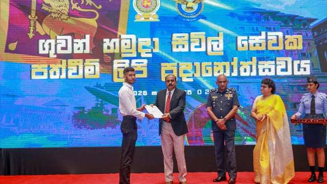 ශ්රී ලංකා ගුවන් හමුදා සිවිල් සේවයේ නවකයන් 160කට පත්වීම්