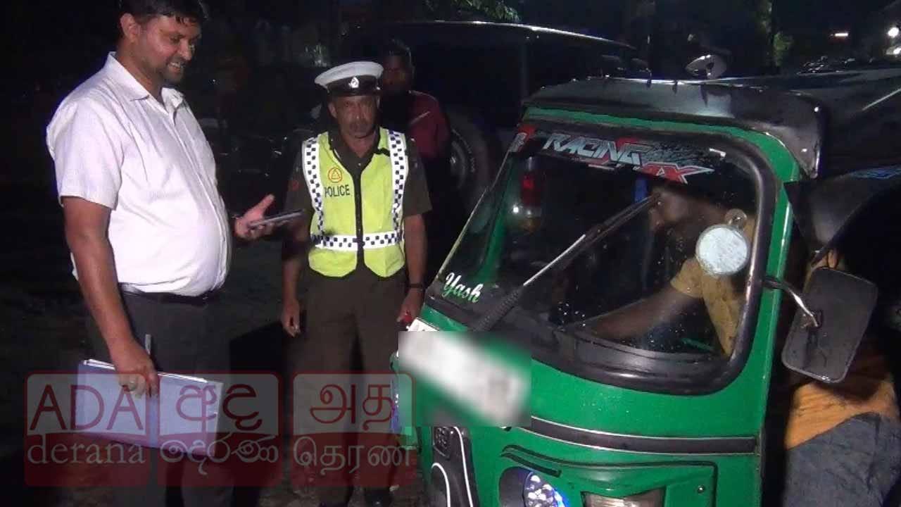 හදිසි පරීක්ෂාවකින් වාහන 22ක් තාවකාලිකව ධාවනයෙන් ඉවතට