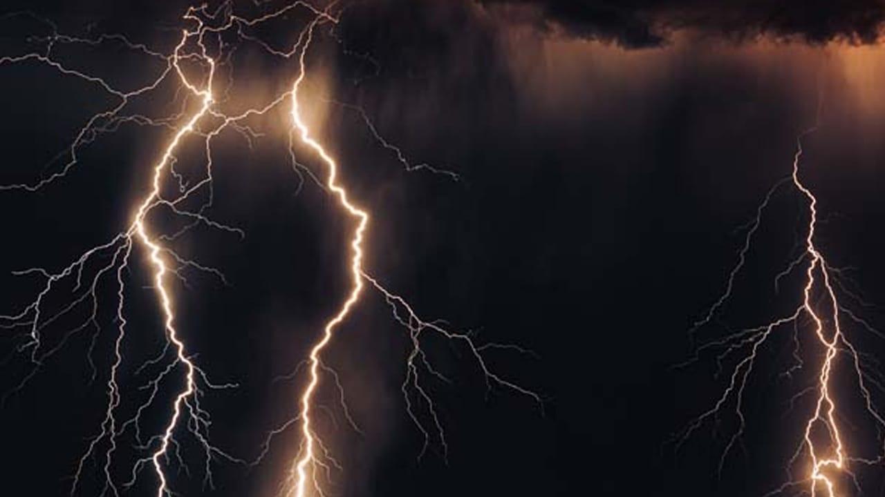 ප්රබල අකුණු ගැන අවවාදාත්මක නිවේදනයක්