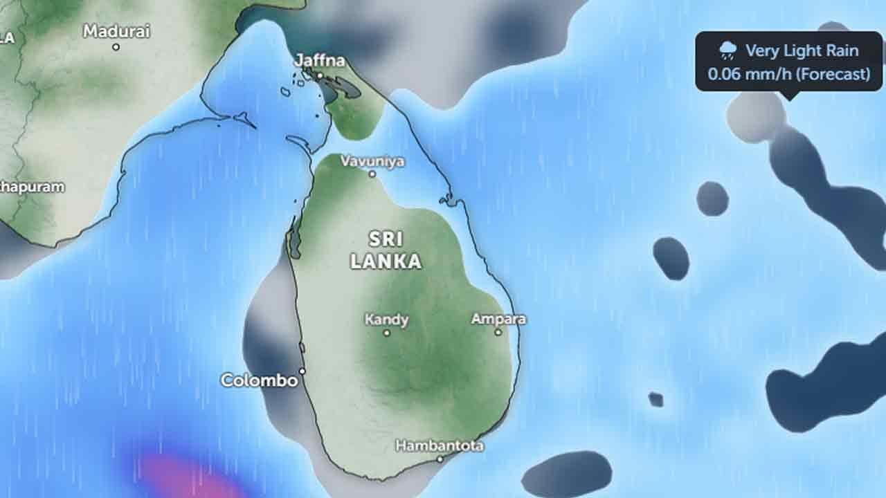 ප්රදේශ රැසකට අදත් ගිගුරුම් සහිත වැසි