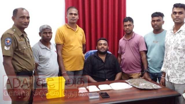 අයිස් කිලෝ 2ක් සහ කුෂ් සමඟ සැකකරුවෙකු මාට්ටු