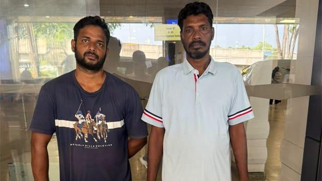 ශ්රී ලංකාවේ රඳවා සිටි තවත් ඉන්දීය ධීවරයන් දෙදෙනෙක් මව් රටට
