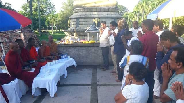 ඥානසාර හිමිට නිදහස ඉල්ලන සත්යග්රහය අද 9වන දිනටත්