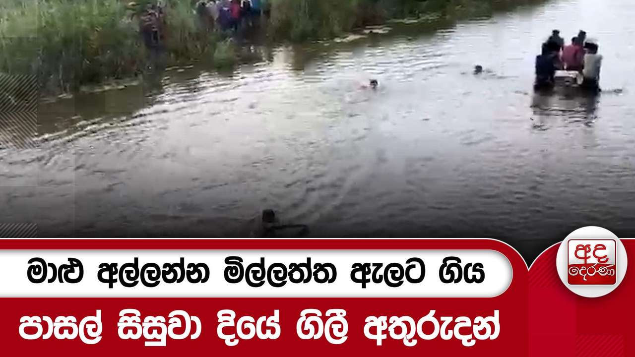 මාළු අල්ලන්න මිල්ලත්ත ඇලට ගිය පාසල් සිසුවා දියේ ගිලී අතුරුදන්