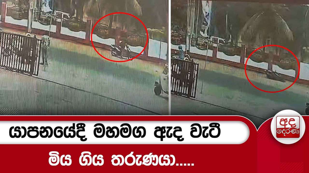 යාපනයේදී මහමග ඇද වැටී මිය ගිය තරුණයා.....
